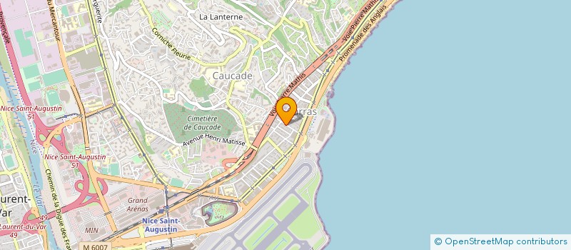 localisation de l'entreprise HUBADEX à NICE