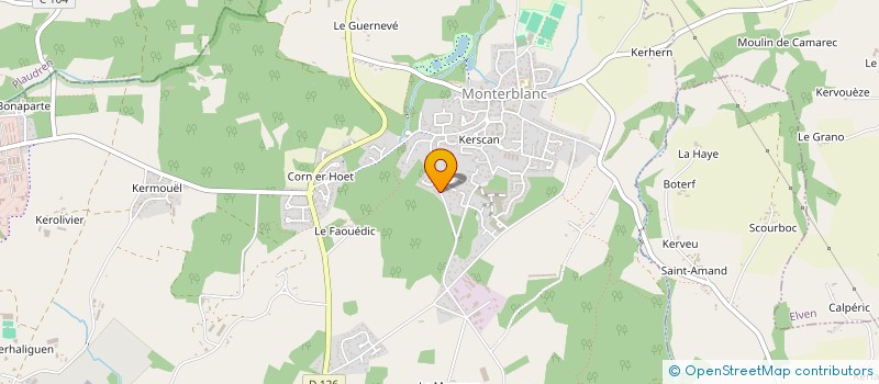 localisation de l'entreprise HUBANE  MONTERBLANC