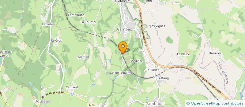 localisation de l'entreprise HUBANEL  CAMBOULIT