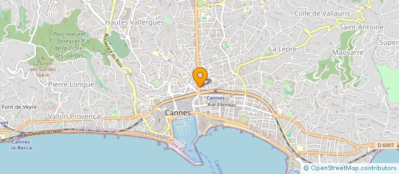 localisation de l'entreprise HUBAREST à CANNES