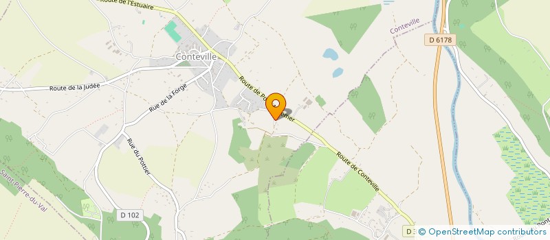 localisation de l'entreprise HUBAT  CONTEVILLE