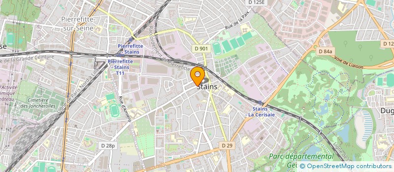localisation de l'entreprise HUBAT à STAINS