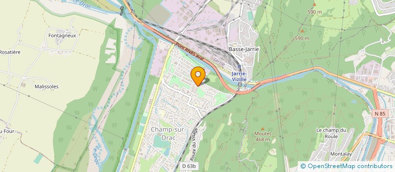 localisation de l'entreprise HUBBLE PROD  CHAMP-SUR-DRAC