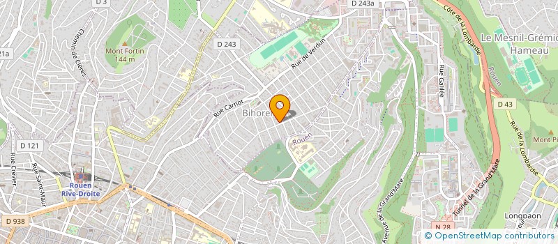 localisation de l'entreprise HUBEAU ENTREPRISE  BIHOREL