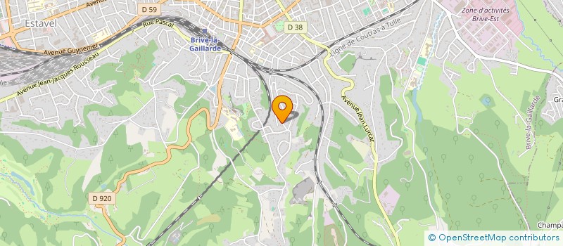 localisation de l'entreprise HUBER  BRIVE-LA-GAILLARDE