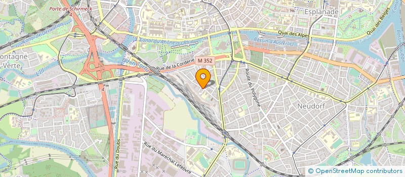 localisation de l'entreprise HUBER à STRASBOURG