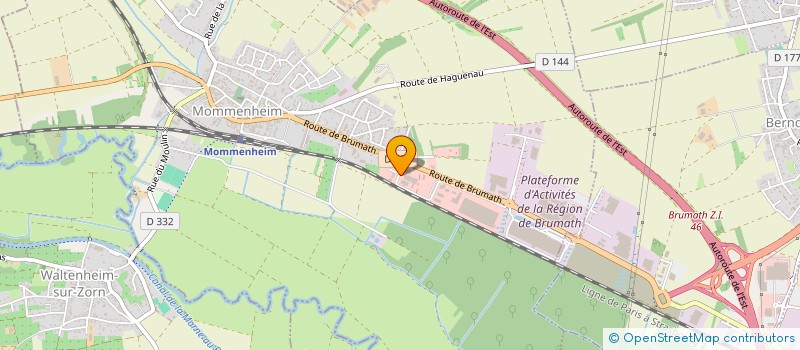 localisation de l'entreprise HUBERGROUP FRANCE à MOMMENHEIM