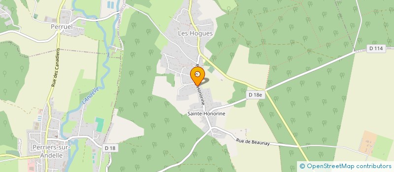 localisation de l'entreprise HUBERT à LES HOGUES