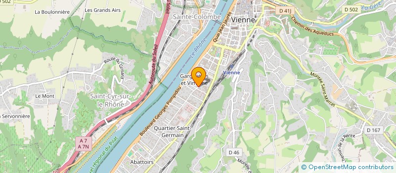 localisation de l'entreprise HUBERT  VIENNE