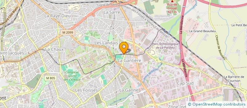 localisation de l'entreprise HUBERT  CLERMONT-FERRAND