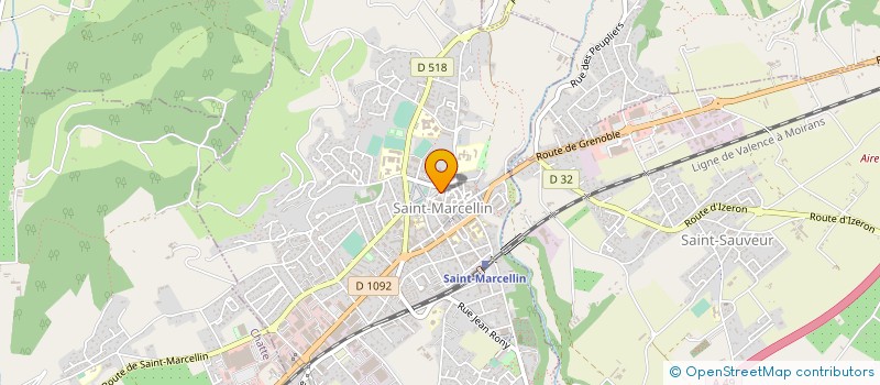 localisation de l'entreprise HUBERT ASSURANCES à SAINT-MARCELLIN