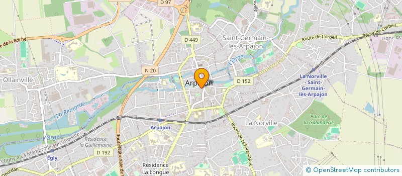 localisation de l'entreprise HUBERT BILLARD à ARPAJON