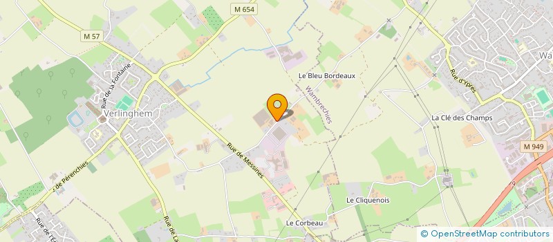 localisation de l'entreprise HUBERT CARPENTIER CONSEIL  VERLINGHEM