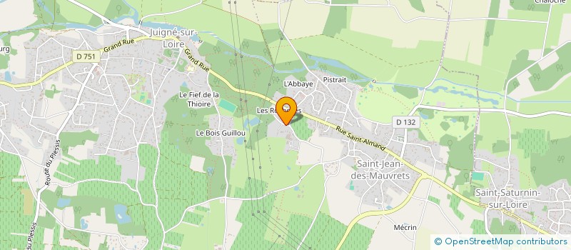 localisation de l'entreprise HUBERT CHEVALIER à LES GARENNES SUR LOIRE