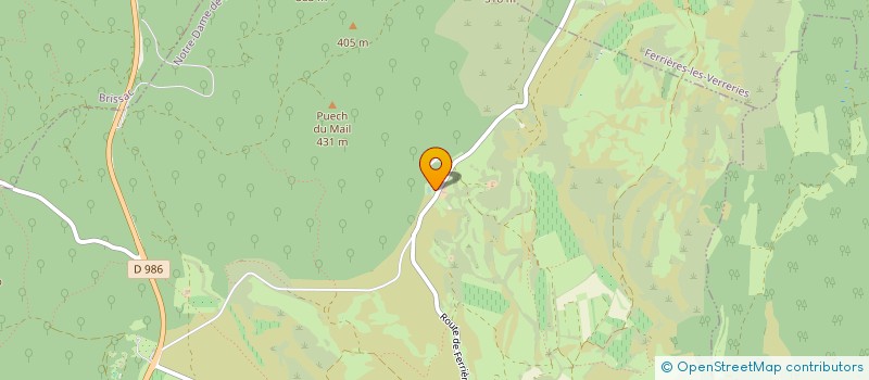 localisation de l'entreprise HUBERT DE MOROGUES  NOTRE-DAME-DE-LONDRES