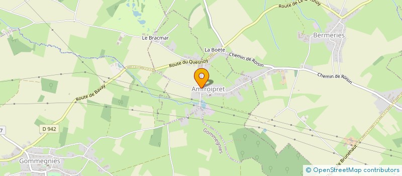 localisation de l'entreprise HUBERT DEBRAY à AMFROIPRET