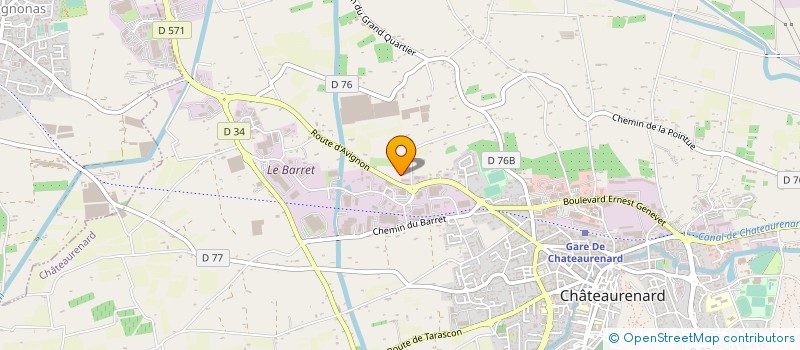 localisation de l'entreprise HUBERT FORTAT à CHATEAURENARD