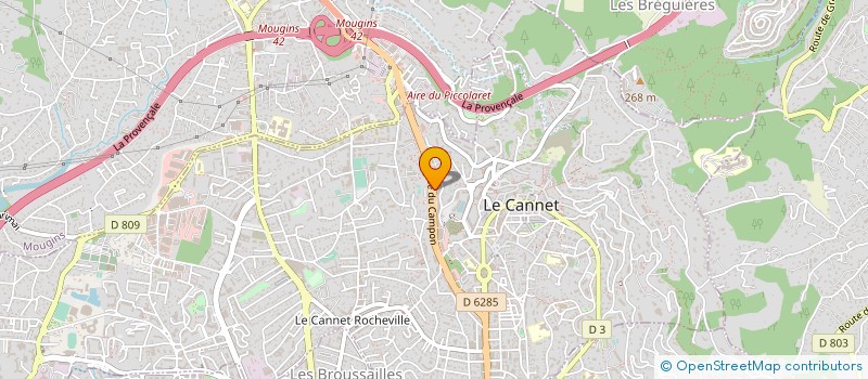 localisation de l'entreprise HUBERT GRAVATS à ANTIBES
