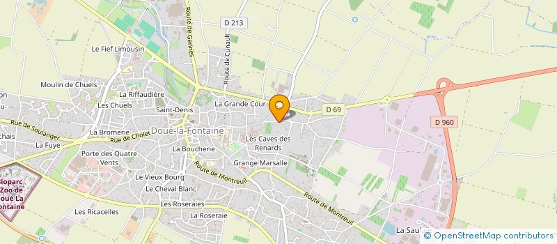 localisation de l'entreprise HUBERT IMMO 49  LES ULMES