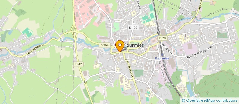 localisation de l'entreprise HUBERT LOISEAU  FOURMIES