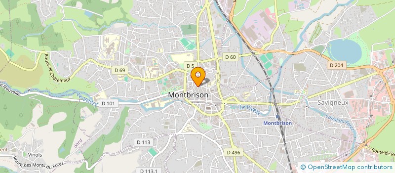 localisation de l'entreprise HUBERT MATHIEU PATRIMOINE  MONTBRISON