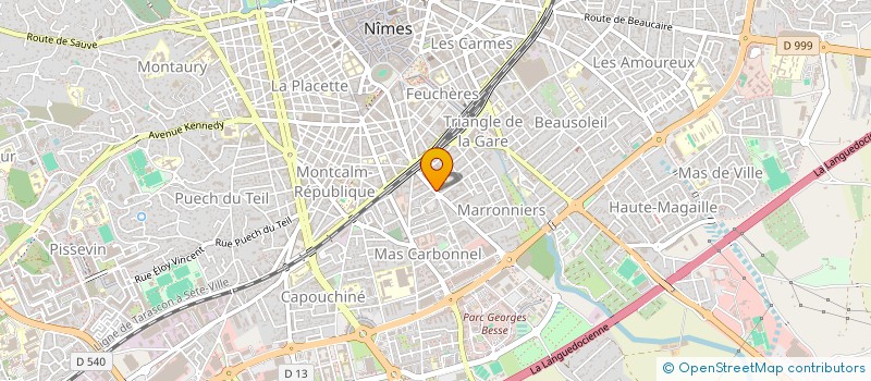 localisation de l'entreprise HUBERT SARL  NIMES
