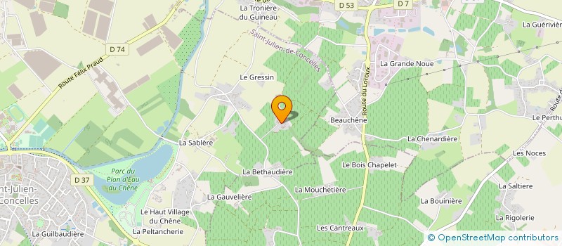 localisation de l'entreprise HUBERT T.P à DIVATTE-SUR-LOIRE