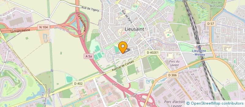 localisation de l'entreprise HUBERT VOYAGES  LIEUSAINT