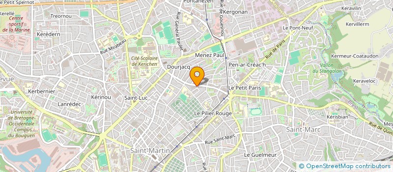 localisation de l'entreprise HUBERTUS à BREST