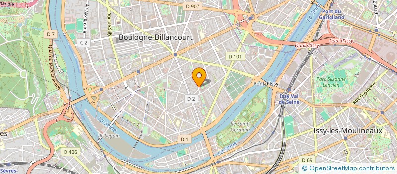 localisation de l'entreprise HUBFLOW à BOULOGNE-BILLANCOURT