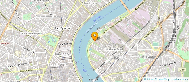 localisation de l'entreprise HUBGROUP à BORDEAUX