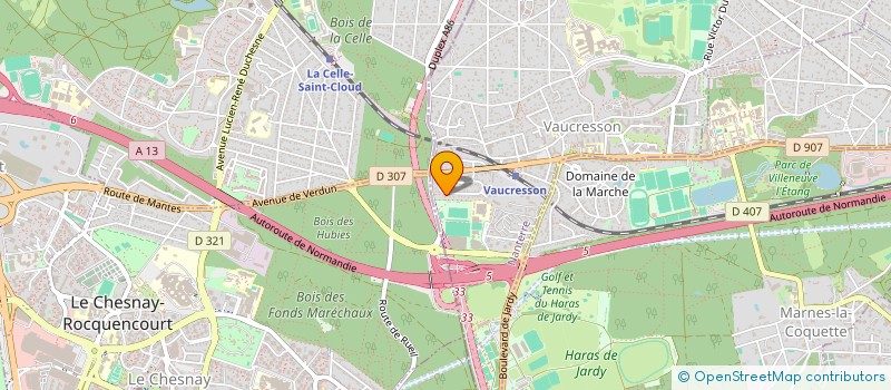 localisation de l'entreprise HUBIES CONSEIL  VAUCRESSON