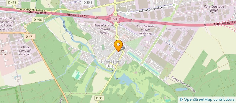 localisation de l'entreprise HUBIGROUP  FERRIERES-EN-BRIE