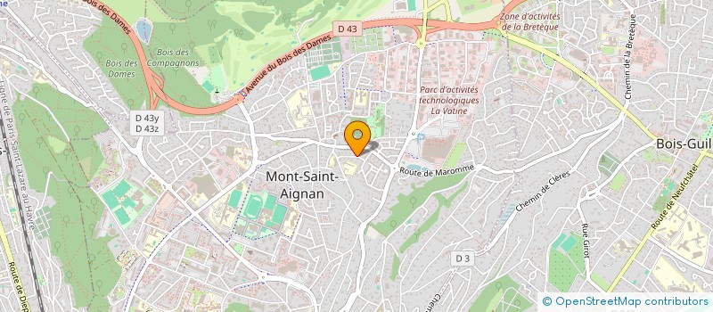 localisation de l'entreprise HUBILOC  MONT-SAINT-AIGNAN