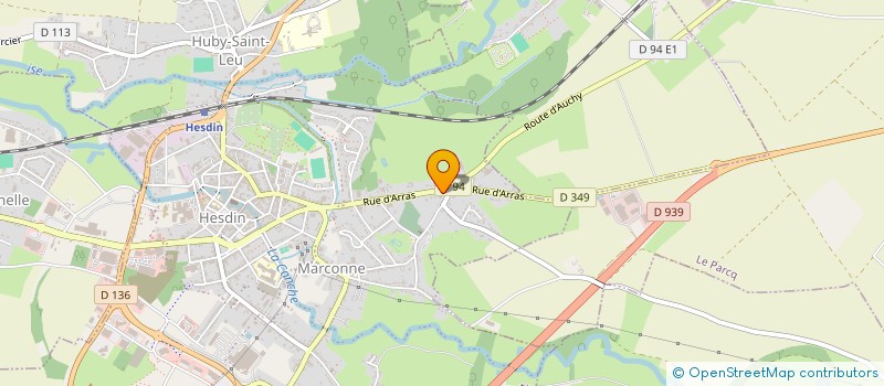 localisation de l'entreprise HUBLE LEFORT INDIVISION  HESDIN-LA-FORET