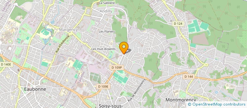 localisation de l'entreprise HUBLOT  SOISY-SOUS-MONTMORENCY