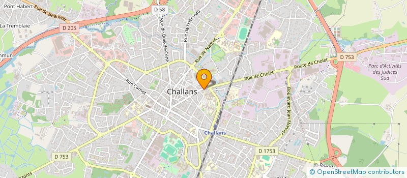 localisation de l'entreprise HUBMANIA à CHALLANS