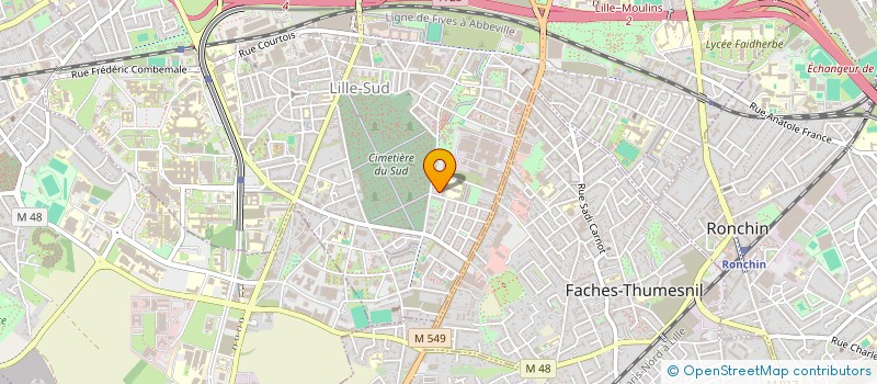 localisation de l'entreprise HUBPERF à LILLE