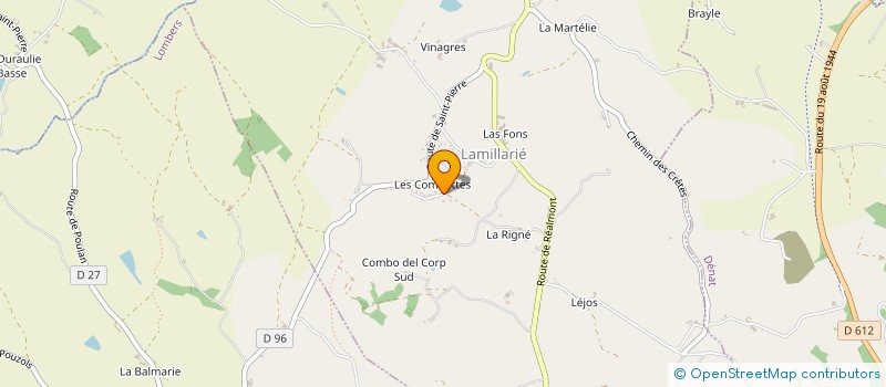 localisation de l'entreprise HUBRECHT.INFO  LAMILLARIE