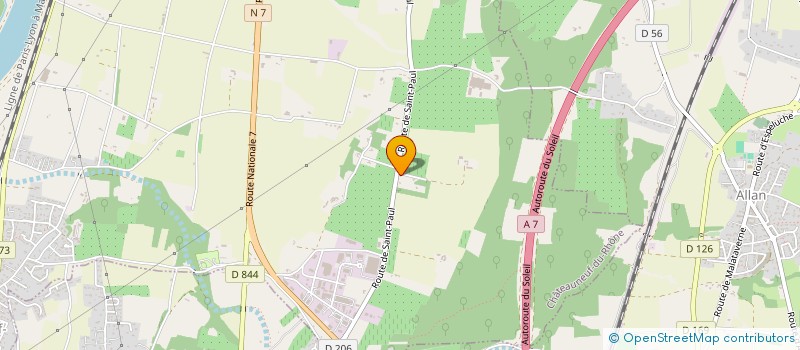 localisation de l'entreprise HUBRO  CHATEAUNEUF-DU-RHONE