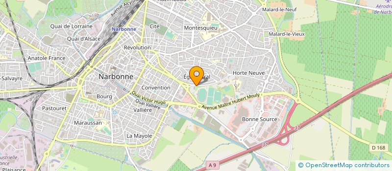 localisation de l'entreprise HUC CLIMATISATION à NARBONNE