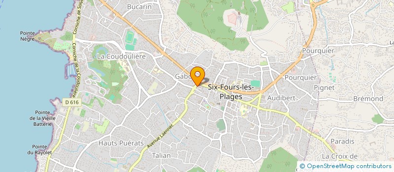 localisation de l'entreprise HUCA à SIX-FOURS-LES-PLAGES