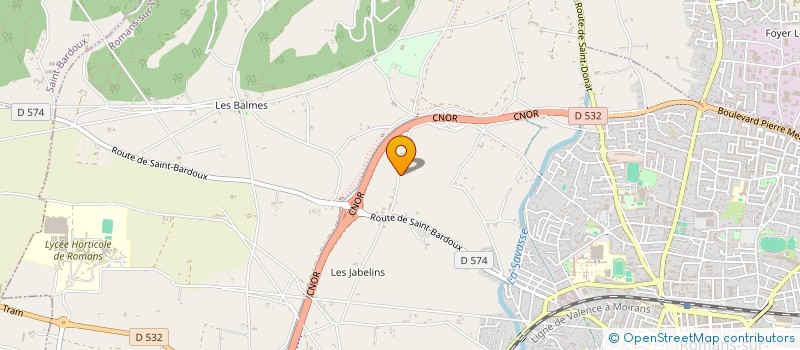 localisation de l'entreprise HUCA  ROMANS-SUR-ISERE