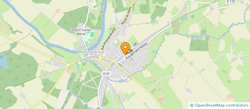 localisation de l'entreprise HUCA  MALICORNE-SUR-SARTHE