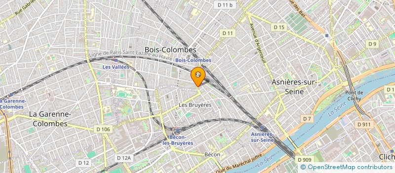 localisation de l'entreprise HUCA GROUP  ASNIERES-SUR-SEINE