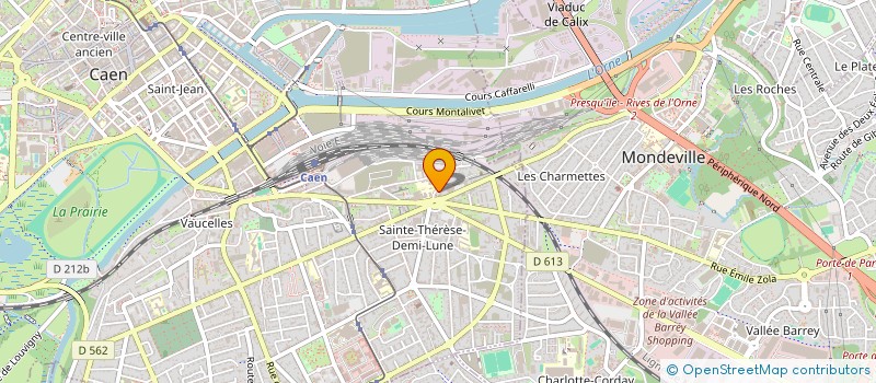 localisation de l'entreprise HUCA IMMO  CAEN