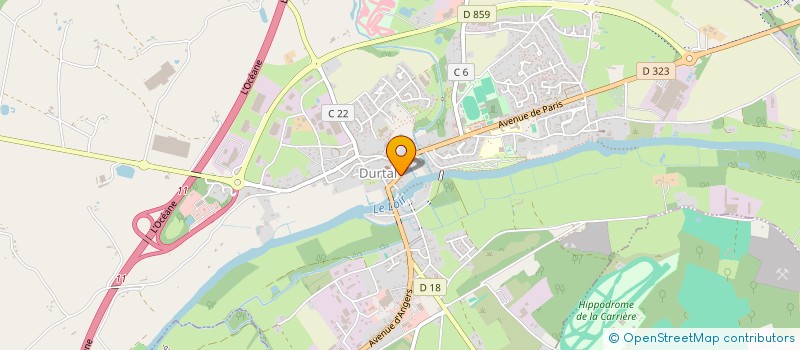 localisation de l'entreprise HUCA LOIR  DURTAL