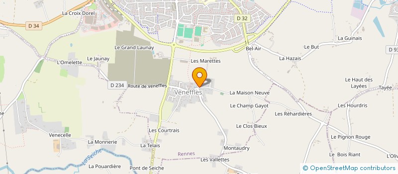localisation de l'entreprise HUCALE  CHATEAUGIRON