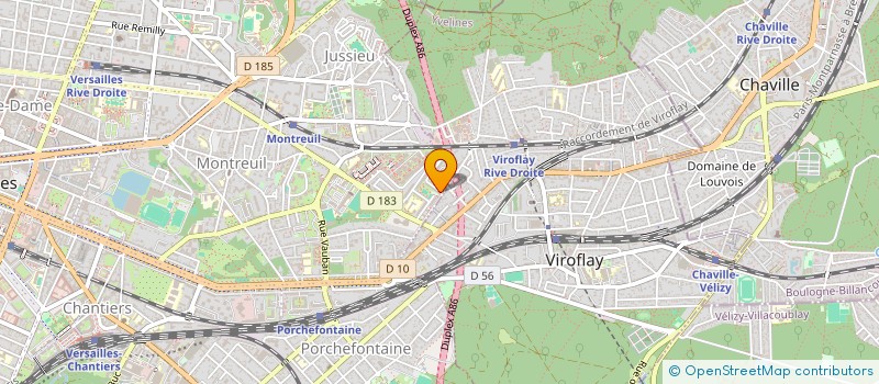 localisation de l'entreprise HUCHA SERVICES à VERSAILLES