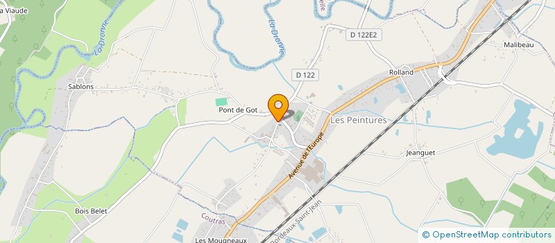 localisation de l'entreprise HUCHET  LES PEINTURES